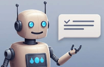 Illustration of a friendly robot presenting a checklist