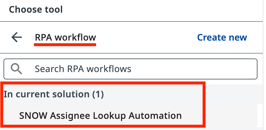 Selecting the assignee lookup tool