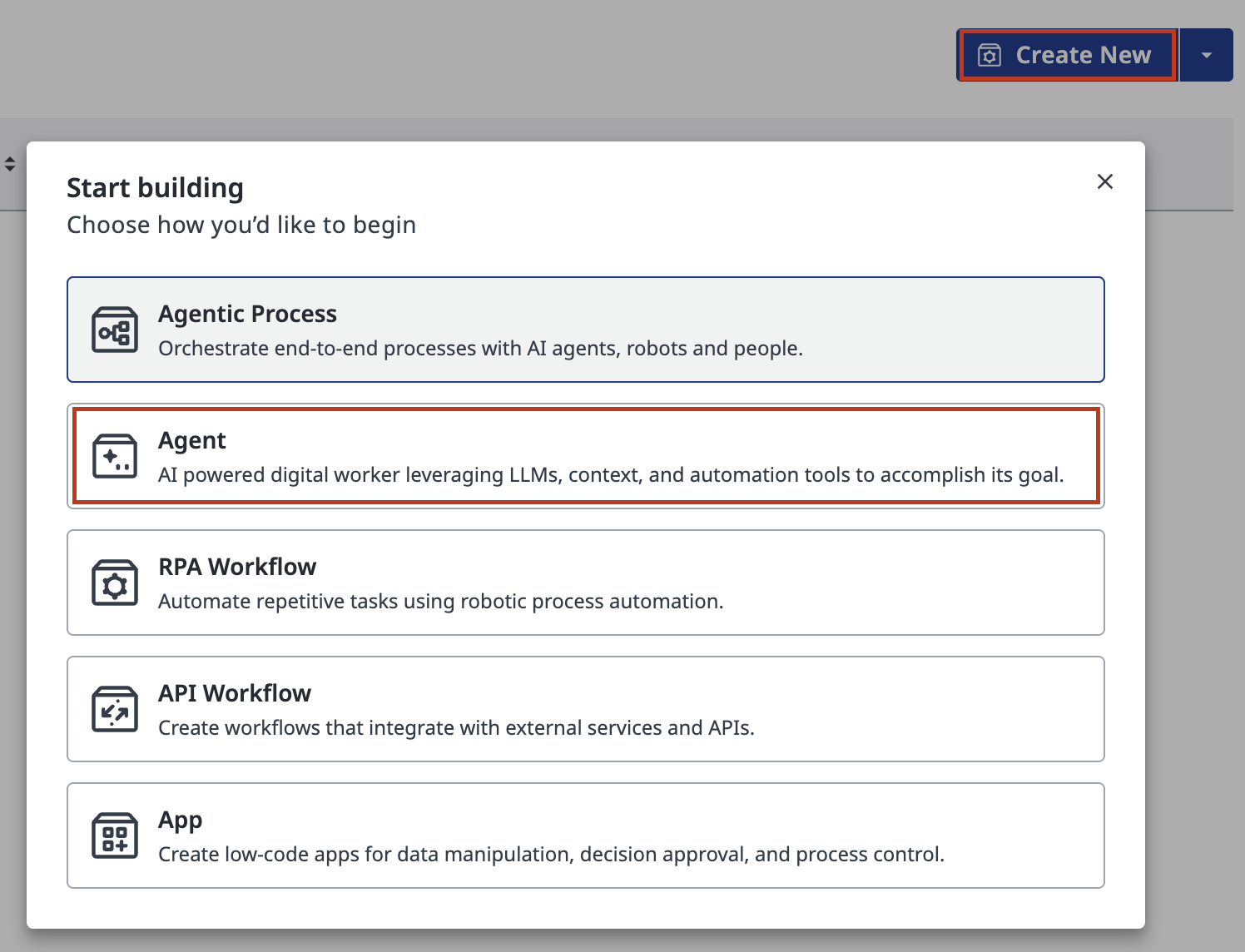 1. Create a Conversational Agent - Agentic Automation Workshop