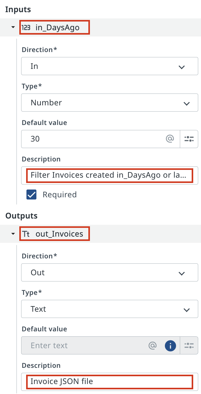 Data Manager panel showing tool inputs and outputs