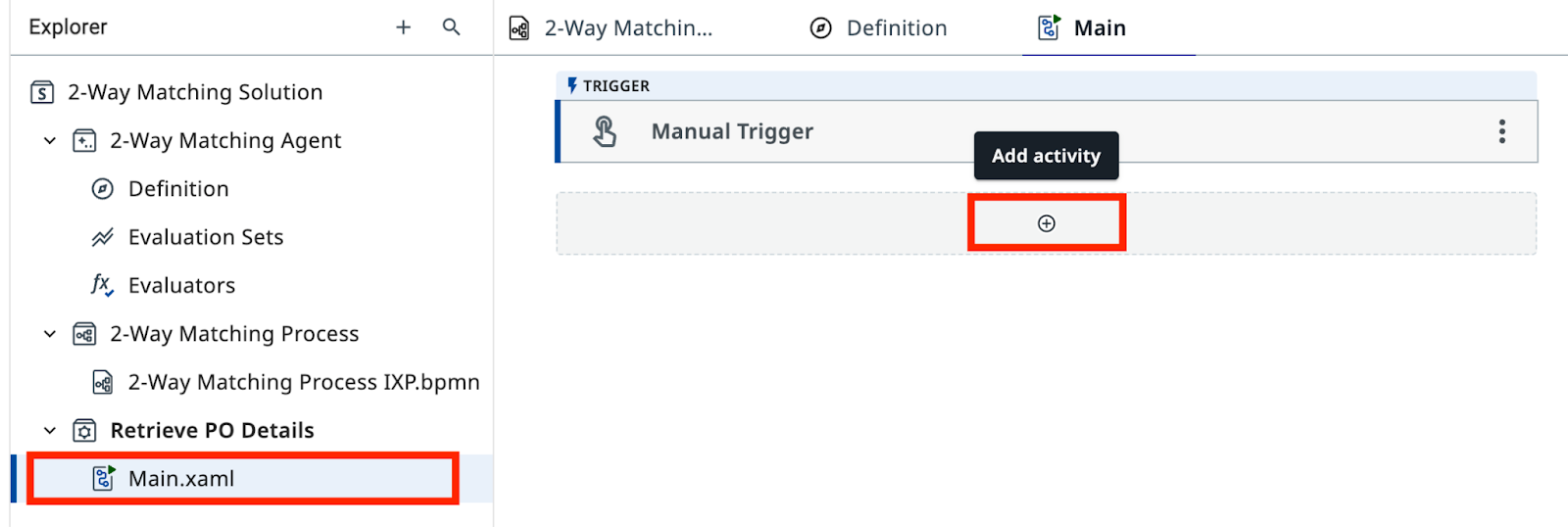 Add activity Query Entity Records